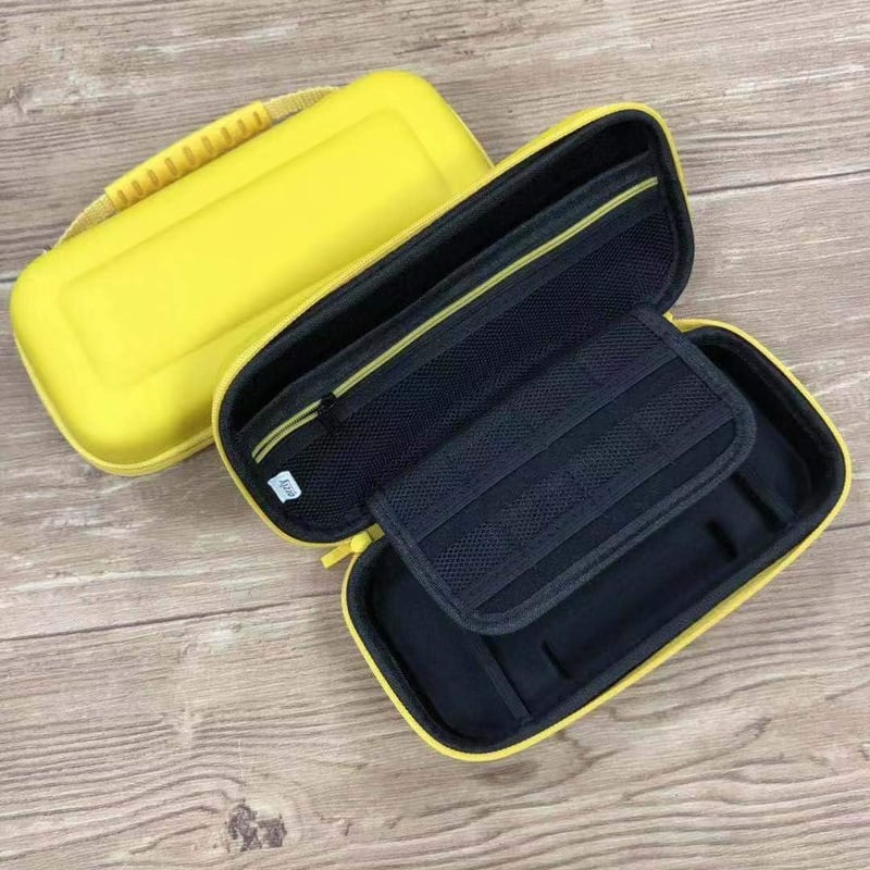 Orzly Nintendo Switch Lite hordtáska sárga - játékokhoz és kiegészítőkhöz