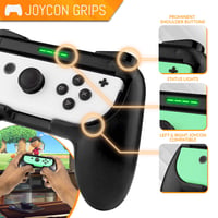 Orzly Nintendo Switch Parti Kiegészítő Szett Kontroller Grip-ekkel, Verseny Kormányokkal, Tánc Csuklópántokkal és Tenisz Ütőkkel - 16 Parti  4