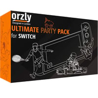 Orzly Nintendo Switch Parti Kiegészítő Szett Kontroller Grip-ekkel, Verseny Kormányokkal, Tánc Csuklópántokkal és Tenisz Ütőkkel - 16 Parti  2