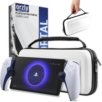 Orzly PlayStation Portal táska PS5 konzolhoz, fehér/fekete utazási tok 1