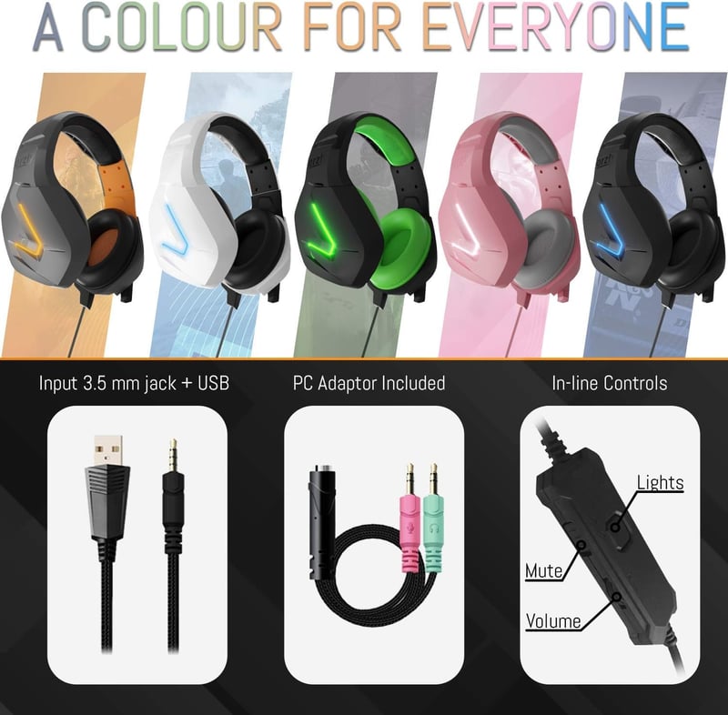 Orzly RX-H20 PC Gaming Headset - Gamer Fejhallgató Számítógéphez