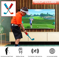 Orzly Switch Sports Kiegészítő Csomag Nintendo Switch & OLED Konzolokhoz - Tenisz, Golf, Chambara Kard, Futball Lábpánt és Joy-Con Markolato - Red/Blue 4