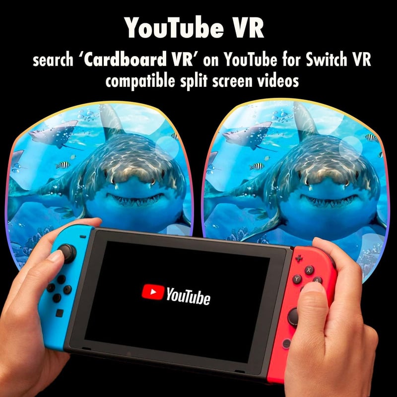 Orzly VR Glasses Nintendo Switch/OLED 3D virtuális valóság headset fekete