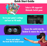 Orzly VR Glasses Nintendo Switch/OLED 3D virtuális valóság headset fekete 7