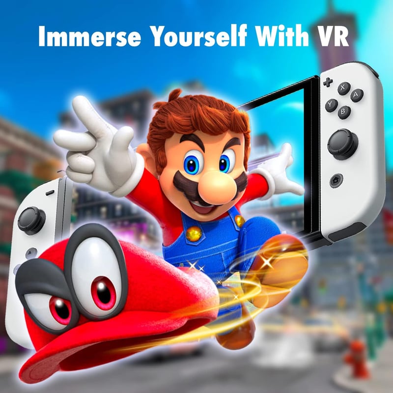 Orzly VR Glasses Nintendo Switch/OLED 3D virtuális valóság headset fekete