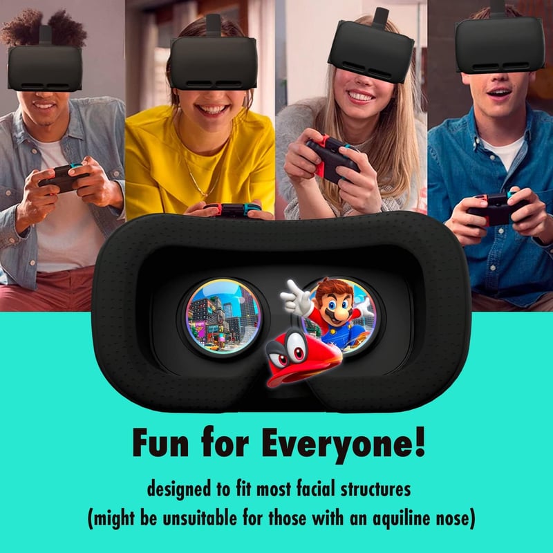 Orzly VR Glasses Nintendo Switch/OLED 3D virtuális valóság headset fekete