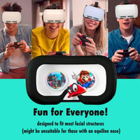 Orzly VR Headset Nintendo Switch és OLED Konzolhoz - Állítható Lencsés Virtuális Játékélmény - Labo VR Kompatibilis - Fehér Ajándékdobozos K 6