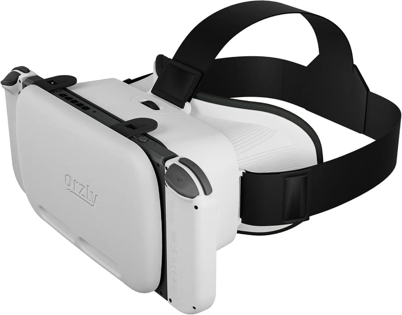 Orzly VR Headset Nintendo Switch és OLED Konzolhoz - Állítható Lencsés Virtuális Játékélmény - Labo VR Kompatibilis - Fehér Ajándékdobozos K