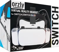 Orzly VR Headset Nintendo Switch és OLED Konzolhoz - Állítható Lencsés Virtuális Játékélmény - Labo VR Kompatibilis - Fehér Ajándékdobozos K 2