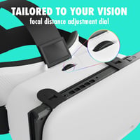 Orzly VR Headset Nintendo Switch és OLED Konzolhoz - Állítható Lencsés Virtuális Játékélmény - Labo VR Kompatibilis - Fehér Ajándékdobozos K 4