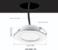 OSALADI LED Páraelszívó Lámpa Meleg Fehér 2db Konyhai Világítás 2