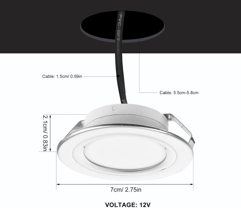 OSALADI LED Páraelszívó Lámpa Meleg Fehér 2db Konyhai Világítás