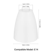 OSALADI plastični sjenilo za lampu, zaštita za žarulju, bijelo - 2 kom. 2