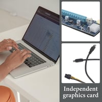 OSALADI PCIe külső GPU bővítő kártya laptophoz USB csatlakozással 4