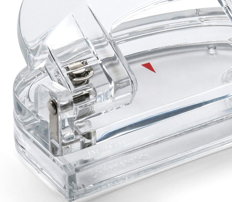 OSCO P3078A Lyukasztó Átlátszó Akril Irodai Eszköz - hole punch