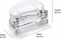 OSCO P3078A Lyukasztó Átlátszó Akril Irodai Eszköz - hole punch 4