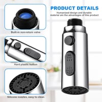 OSDUE 3 módú csapszűrő 360° forgatható vízspórlóval M22 M24 adapter 5