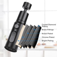 OSDUE 3 módú csapszűrő M22/F24 adapterrel, 360° forgatható vízspórlóló fekete 6
