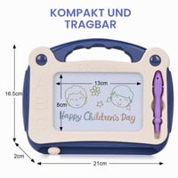 Tablă de desen magnetică OSDUE, tablă magică reutilizabilă cu creion magnetic, caiet de schițe albastru, cadou pentru copii 2
