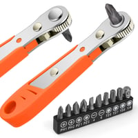 OSDUE mini čegrtaljka 1/4" za bitove, 110 mm, reverzibilna 2