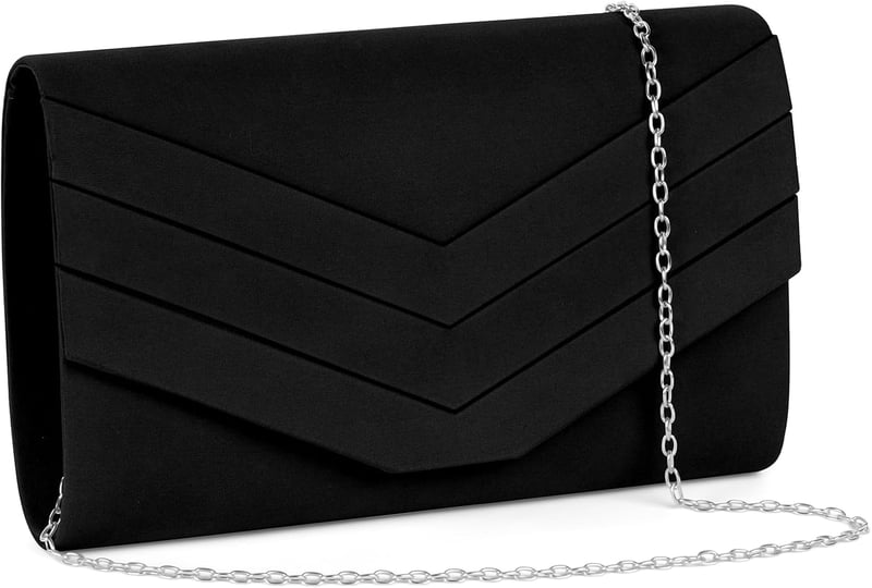 OSDUE Női Clutch Táska Velúr Bőrből, Elegáns Boríték Táska Lánccal Válltáska Esküvő Buli Szabadidő Randevú