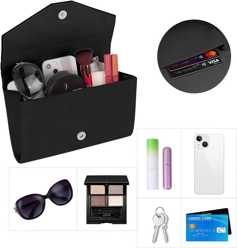 OSDUE Női Clutch Táska Velúr Bőrből, Elegáns Boríték Táska Lánccal Válltáska Esküvő Buli Szabadidő Randevú