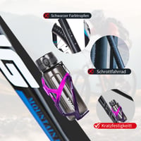 Držiak na cyklistickú fľašu OSIGEI - modro-fialový prechod - 2 ks 5