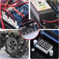 OSOYOO Mecanum kerekű robot autó Arduino szett fém vázzal távirányítóval 9