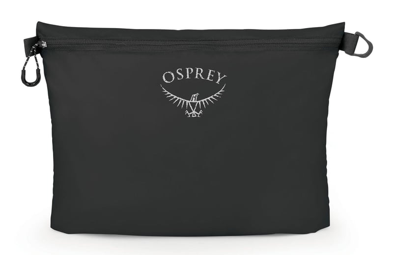 Osprey Ultralight zip vrece, 7 l, čierna, veľkosť L – ľahké úložné vrece na turistiku