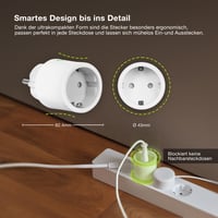 Osram Alexa pametna utičnica Matter preko WiFi-a, 2300 W, za povezivanje običnih uređaja u pametni dom, pakiranje od 1 kom. 7