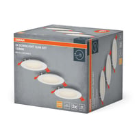 Osram ugradbena svjetiljka s integriranim napajanjem, uska 3x120 mm, 3000K, bijela, IP20, za unutarnju upotrebu, s priborom za montažu 2