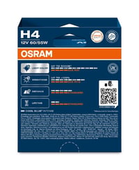 Halogénová žiarovka do svetlometov OSRAM Cool Blue Intense H4 +100 % jasu, 5000K LED efekt, 2 ks 4