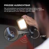 Proiector LED exterior Osram ENDURA Flood Sensor 30W 4000K gri IP65 cu senzor de mișcare 7