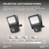 Proiector LED exterior Osram ENDURA Flood Sensor 30W 4000K gri IP65 cu senzor de mișcare 2
