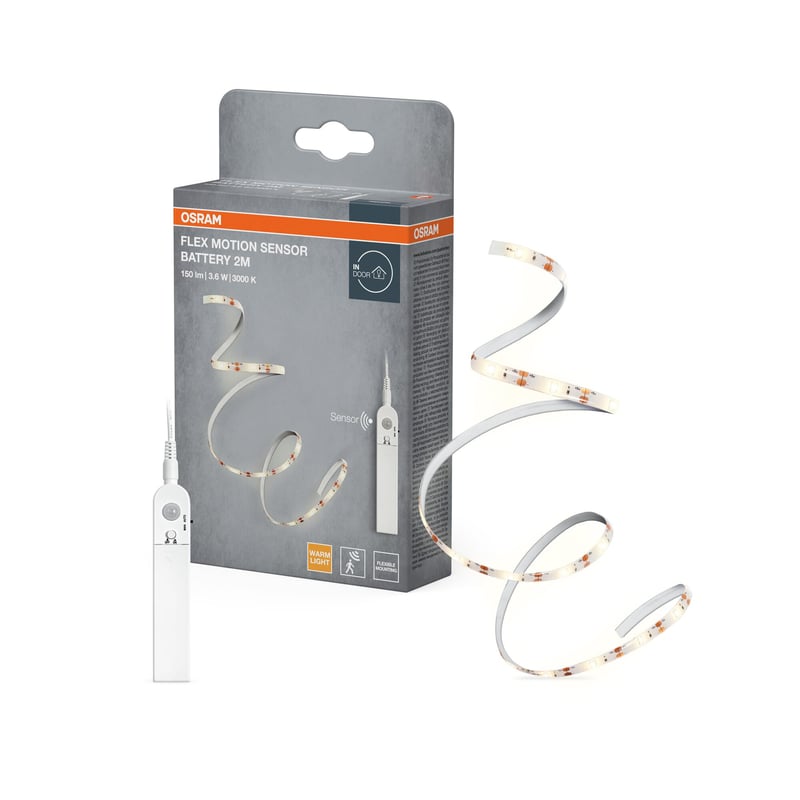 Bandă LED Osram FLEX cu senzor de mișcare și baterii 2 m