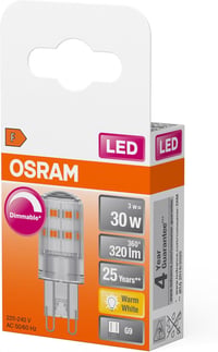 OSRAM G9 LED Izzó Dimmelhető Meleg Fehér 2700K 350 Lumen - 1 piece (pack of 1), Multicoloured, 32W Replacement 4