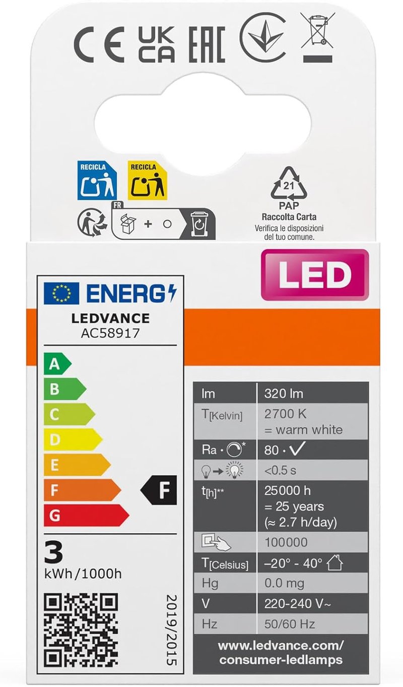 OSRAM G9 LED Izzó Dimmelhető Meleg Fehér 2700K 350 Lumen - 1 piece (pack of 1), Multicoloured, 32W Replacement