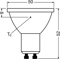 Osram LED BASE PAR16 3.4W 2700K dimmelhető spotlámpa - 5er Pack, 36° beam angle, Warm White, 35W Replacement 3