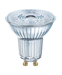 Bec reflector LED Osram Base PAR16, soclu GU10, alb cald 2700K, 4,3W (echivalent 50W), 5 bucăți 3