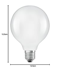 Bec LED Osram Classic Globe 125 Filament - Bec LED decorativ cu filament, E27, echivalent 100W, Clasa energetică A 7