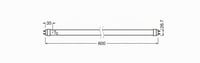 Tub LED Osram Substitube Pure cu soclu G13, 0,6 m, Alb cald (3000K), 6,6W, pentru înlocuirea tuburilor fluorescente de 18W, set de 8 bucăți 4
