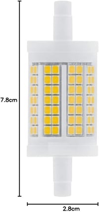 Tub LED OSRAM cu soclu R7s, 12W, Alb Cald 2700K, înlocuitor pentru halogen de 100W - 1 bucată (set de 1), Alb Cald - Înlocuiește 100W, lungime 78 mm 3