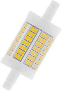 Tub LED OSRAM cu soclu R7s, 12W, Alb Cald 2700K, înlocuitor pentru halogen de 100W - 1 bucată (set de 1), Alb Cald - Înlocuiește 100W, lungime 78 mm 1