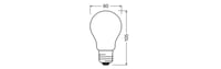 Bec LED cu Filament Osram A100 E27 11W 1521 lm Formă de Cârnat Sursă de Lumină Economică 2