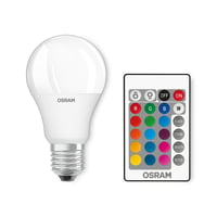 Osram LED Žiarovka E27 9W - Farebná, stmievateľná žiarovka hruškovitého tvaru, 806lm, 3000K Teplá Biela, náhrada za 60W klasickú žiarovku 1