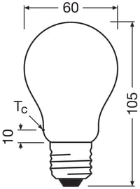 Bec LED Osram E27, set 5 bucăți, Clasa energetică A, echivalent 100W, alb cald 2700K, sticlă mată, sursă de lumină eficientă energetic 6