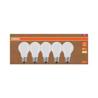 Bec LED Osram E27, set 5 bucăți, Clasa energetică A, echivalent 100W, alb cald 2700K, sticlă mată, sursă de lumină eficientă energetic 4
