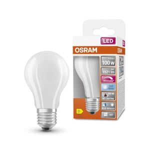 LED žiarovka Osram klasický tvar hruška studená biela stmievateľná náhrada za 100 W 4058075602670