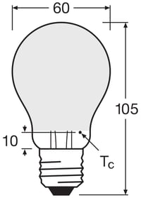 LED žiarovka Osram klasický tvar hruška studená biela stmievateľná náhrada za 100 W 4058075602670 6