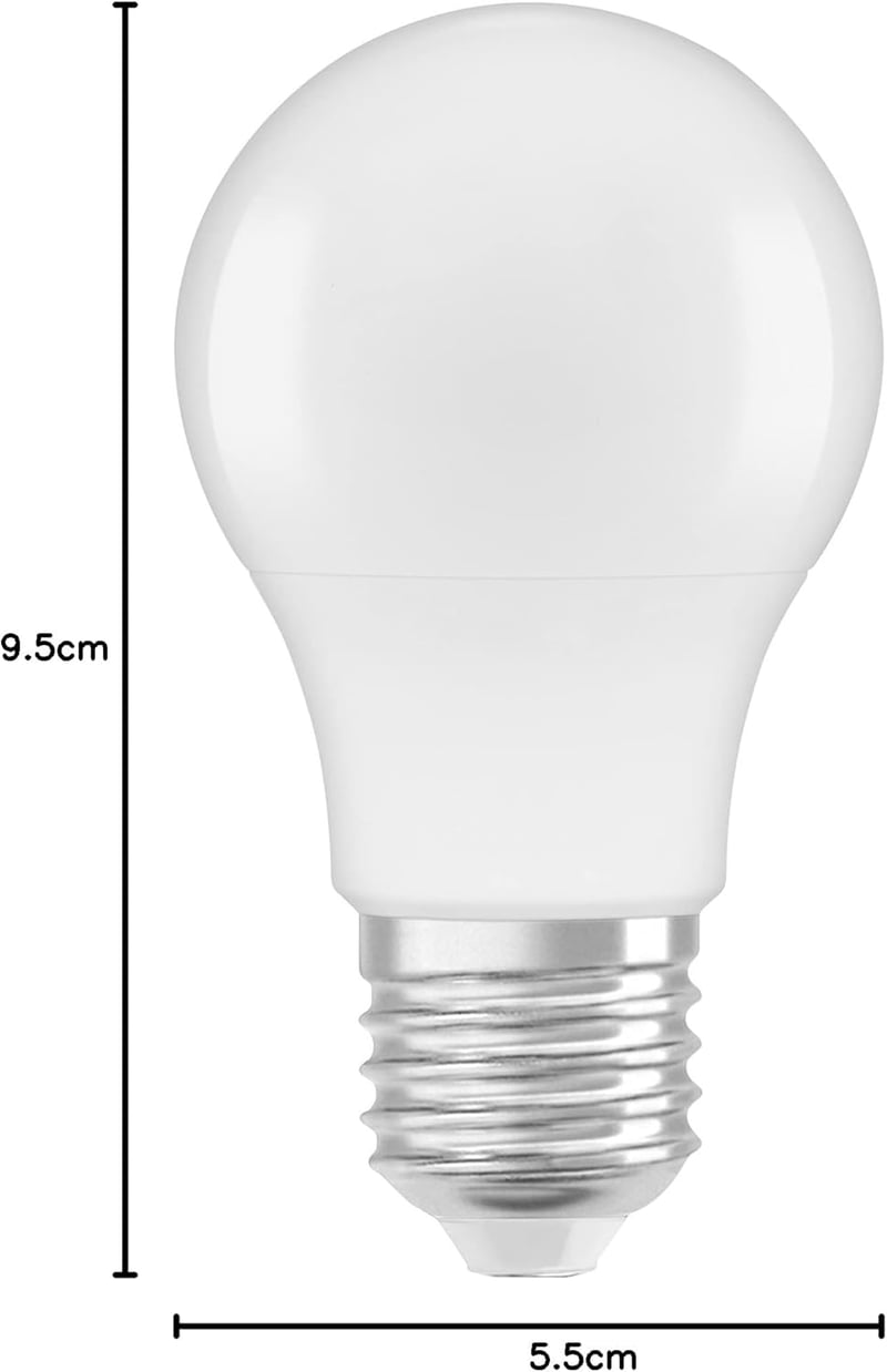 Osram LED Star Classic A E27 meleg fehér 6db - 40W helyettesítő - 40W, 2700k Warm White, 6 Pack